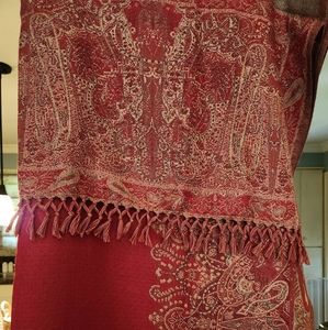 Red curtains, set of 4 panels